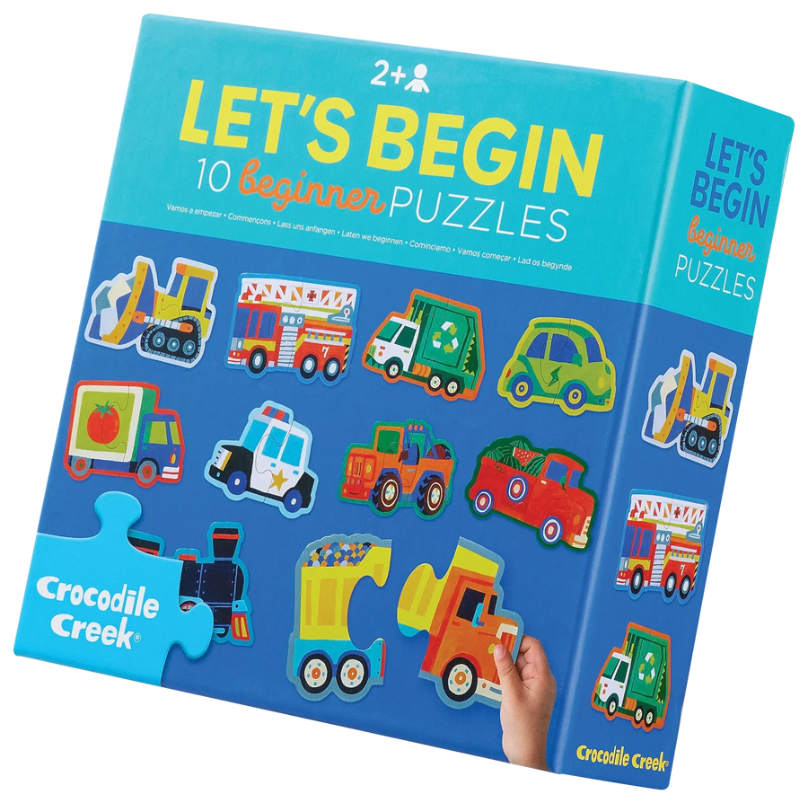 Crocodile Creek | Let's Begin 2-Piece Vehicle Puzzle