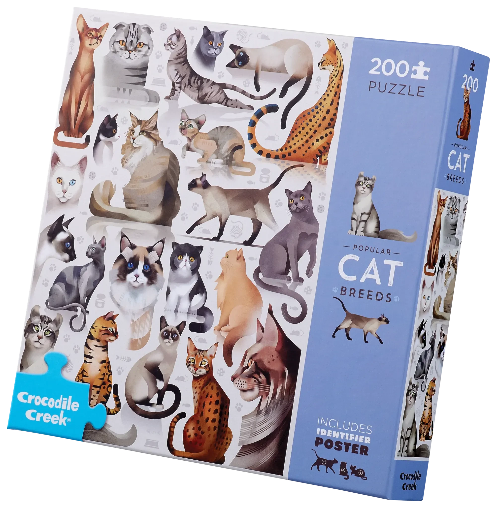 Crocodile Creek | Puzzel Katten 200 Stuks