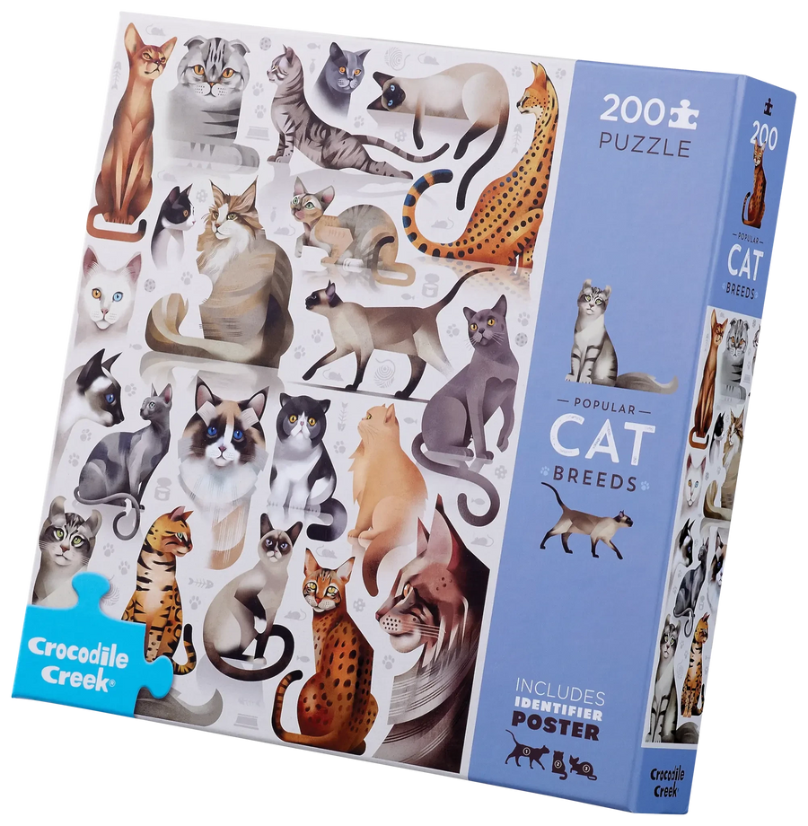 Crocodile Creek | Puzzel Katten 200 Stuks