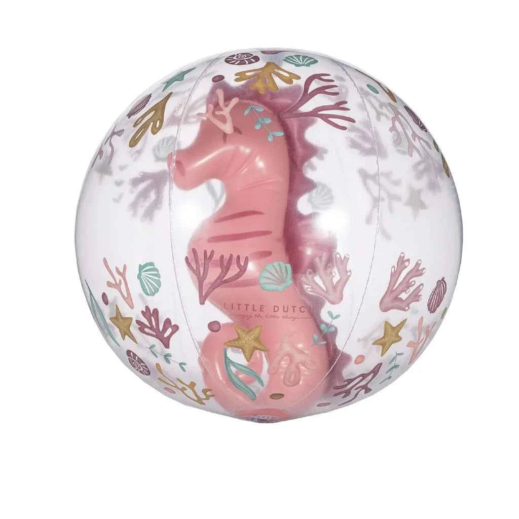 Little Dutch | Ocean Dreams 3D Pink Seahorse Beach Ball