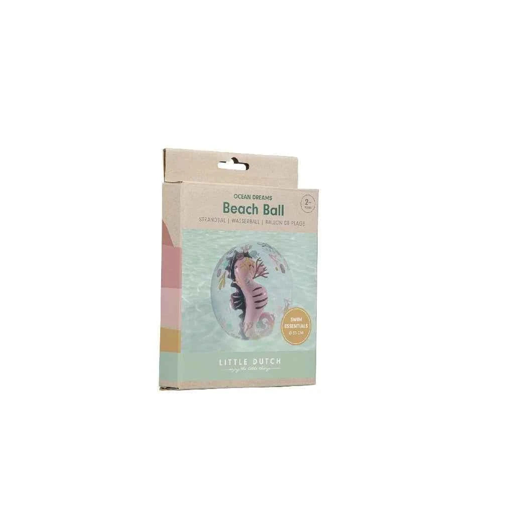 Little Dutch | Ocean Dreams 3D Pink Seahorse Beach Ball
