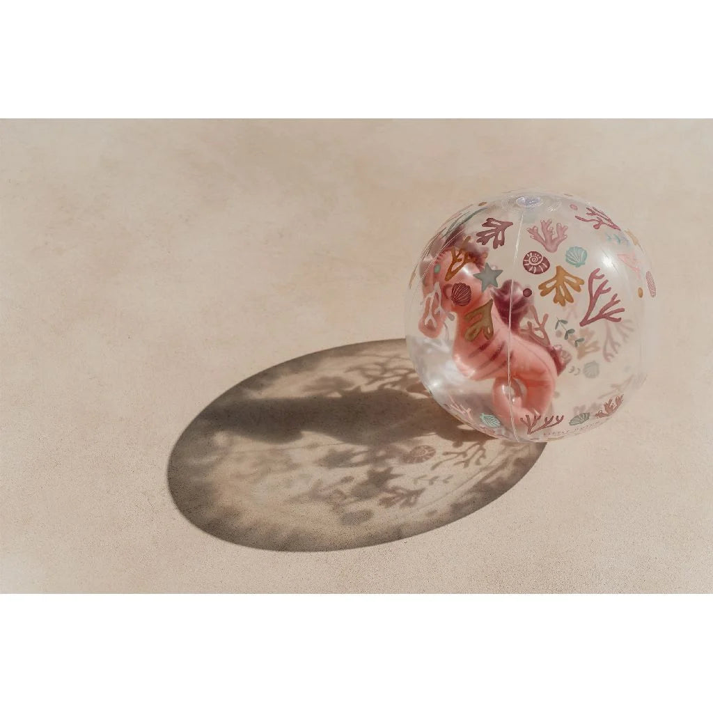 Little Dutch | Ocean Dreams Strandbal 3D Zeepaard Roze