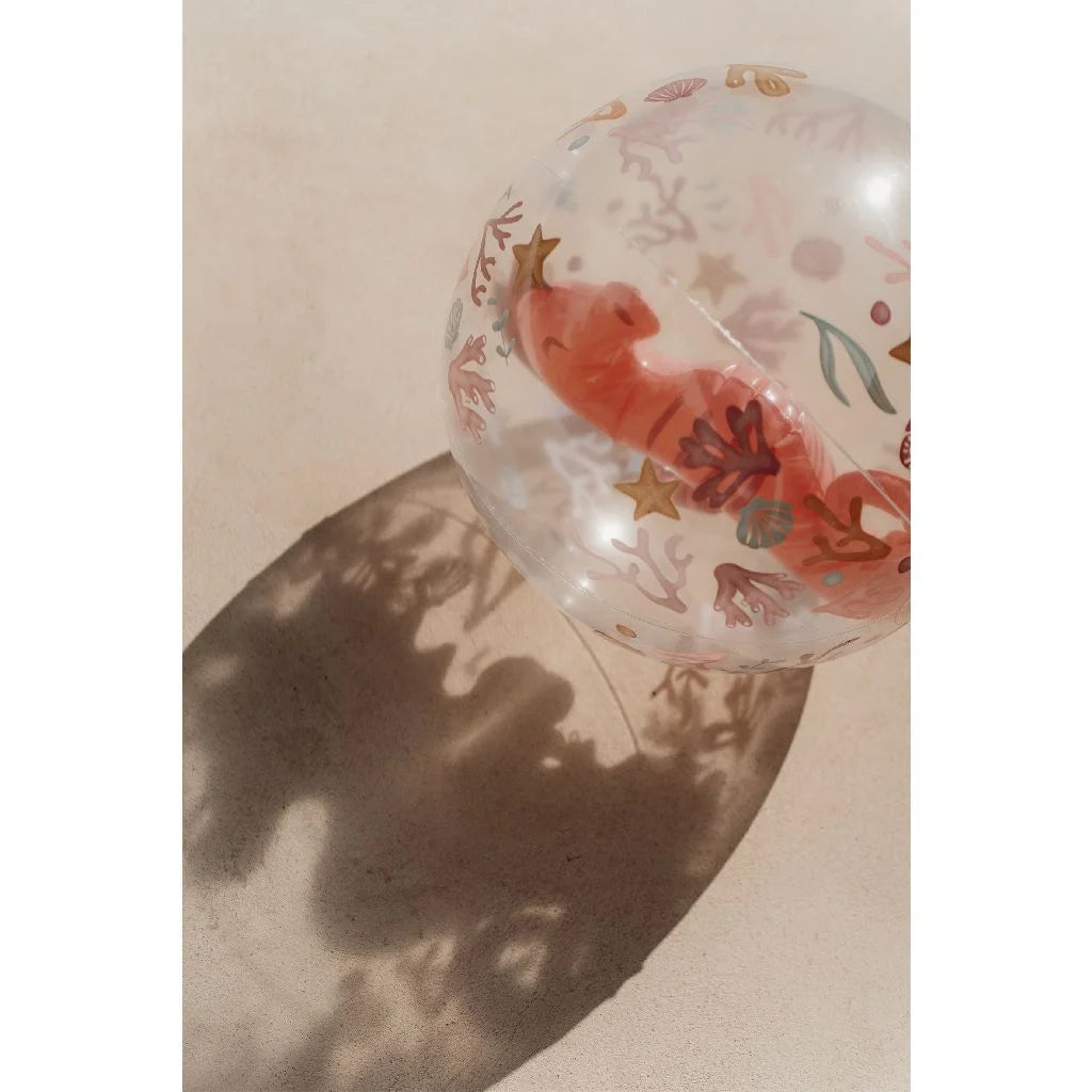 Little Dutch | Ocean Dreams Strandbal 3D Zeepaard Roze