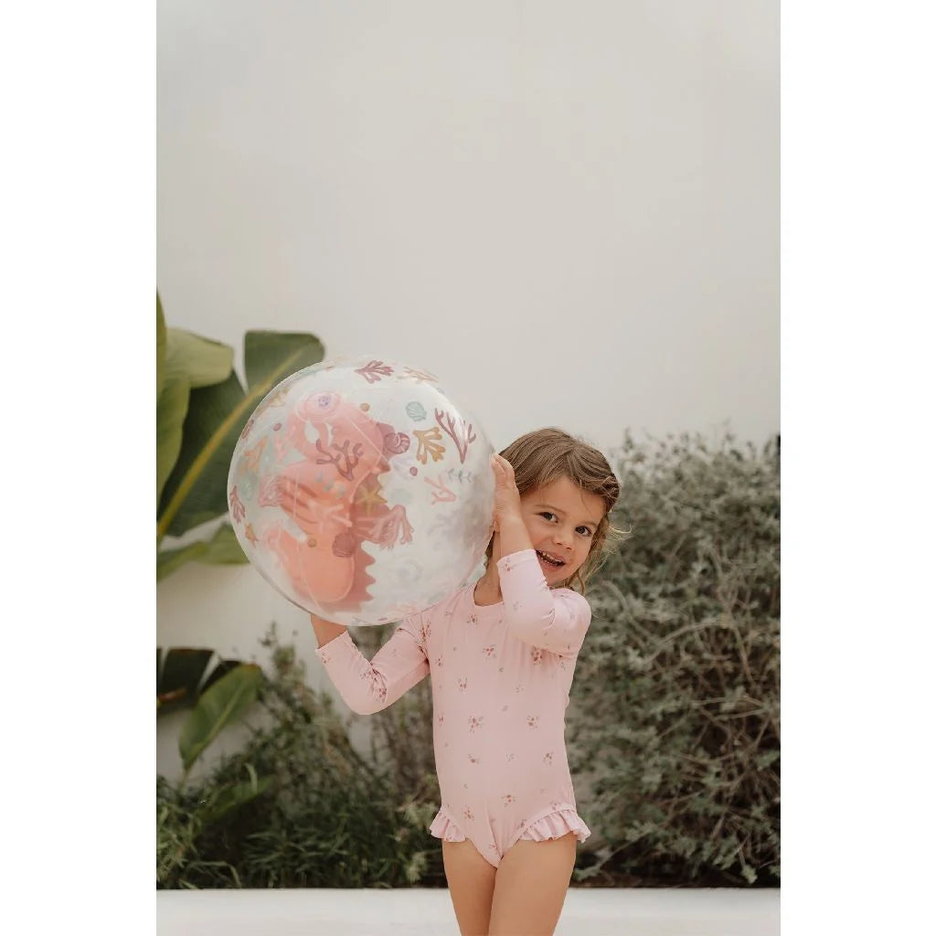 Little Dutch | Ocean Dreams Strandbal 3D Zeepaard Roze