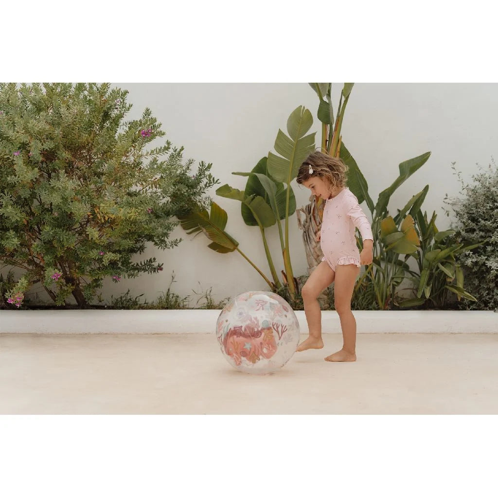 Little Dutch | Ocean Dreams Strandbal 3D Zeepaard Roze