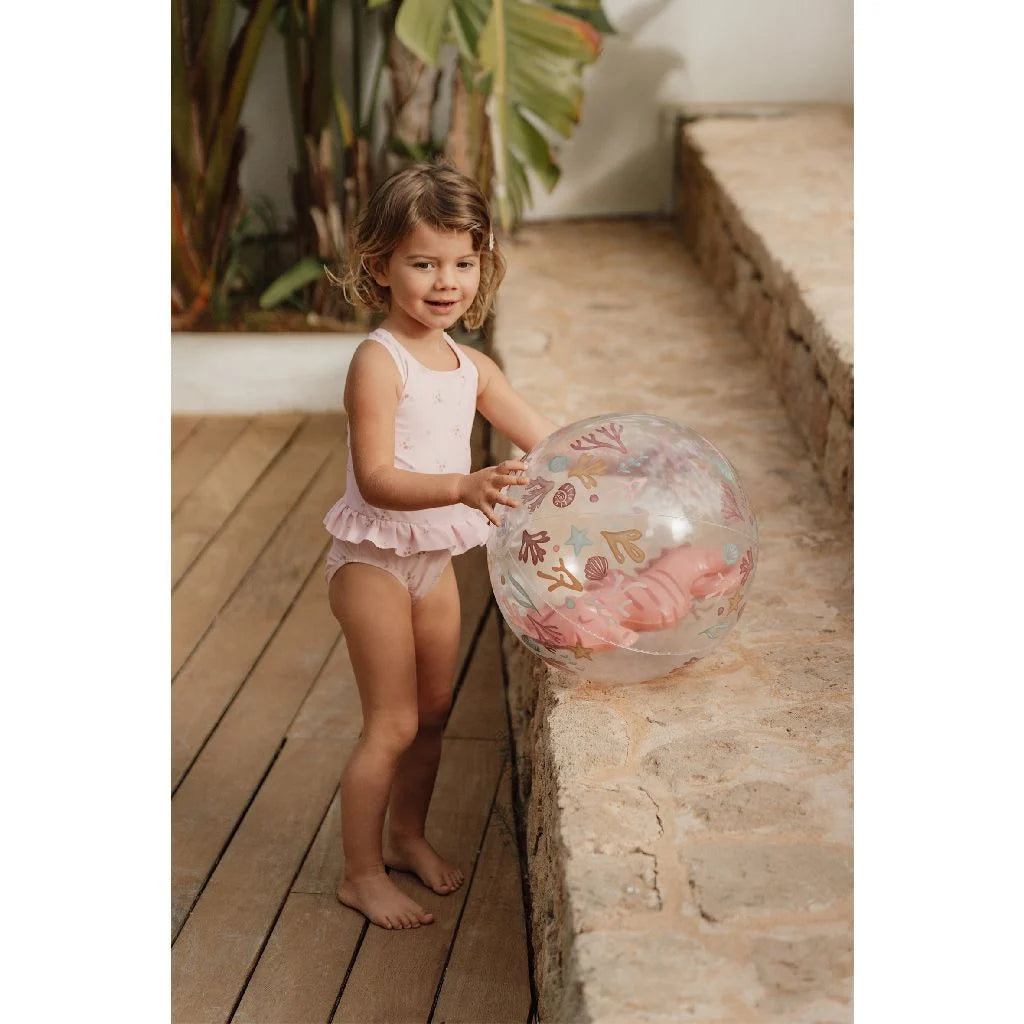 Little Dutch | Ocean Dreams Strandbal 3D Zeepaard Roze