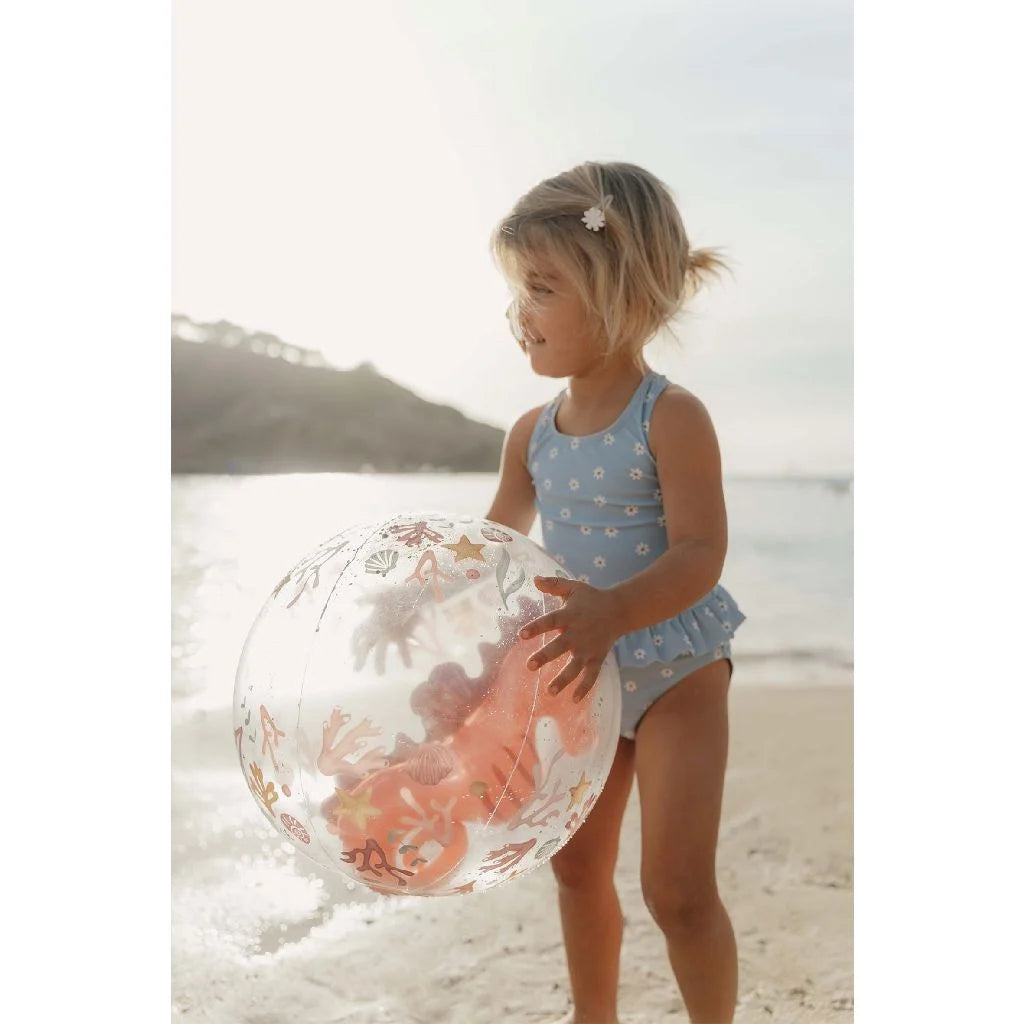 Little Dutch | Ocean Dreams Strandbal 3D Zeepaard Roze