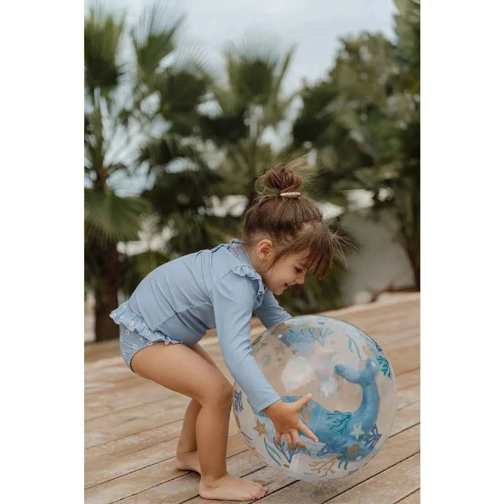 Little Dutch | Ocean Dreams Strandbal 3D Walvis Blauw