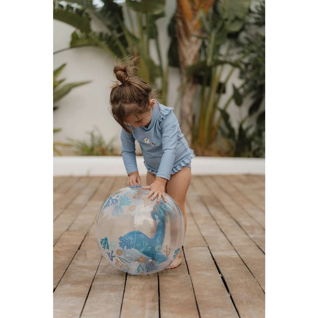 Little Dutch | Ocean Dreams Strandbal 3D Walvis Blauw