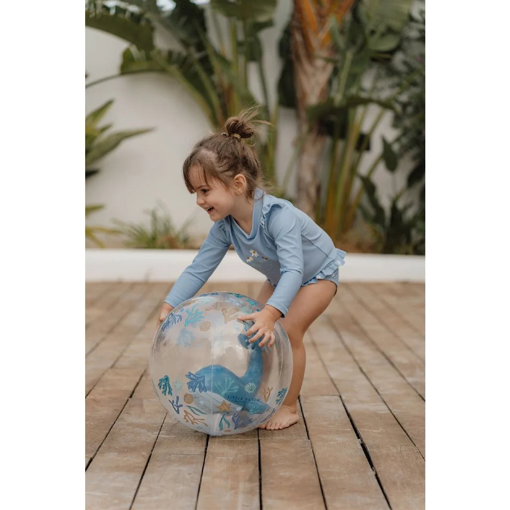 Little Dutch | Ocean Dreams Strandbal 3D Walvis Blauw