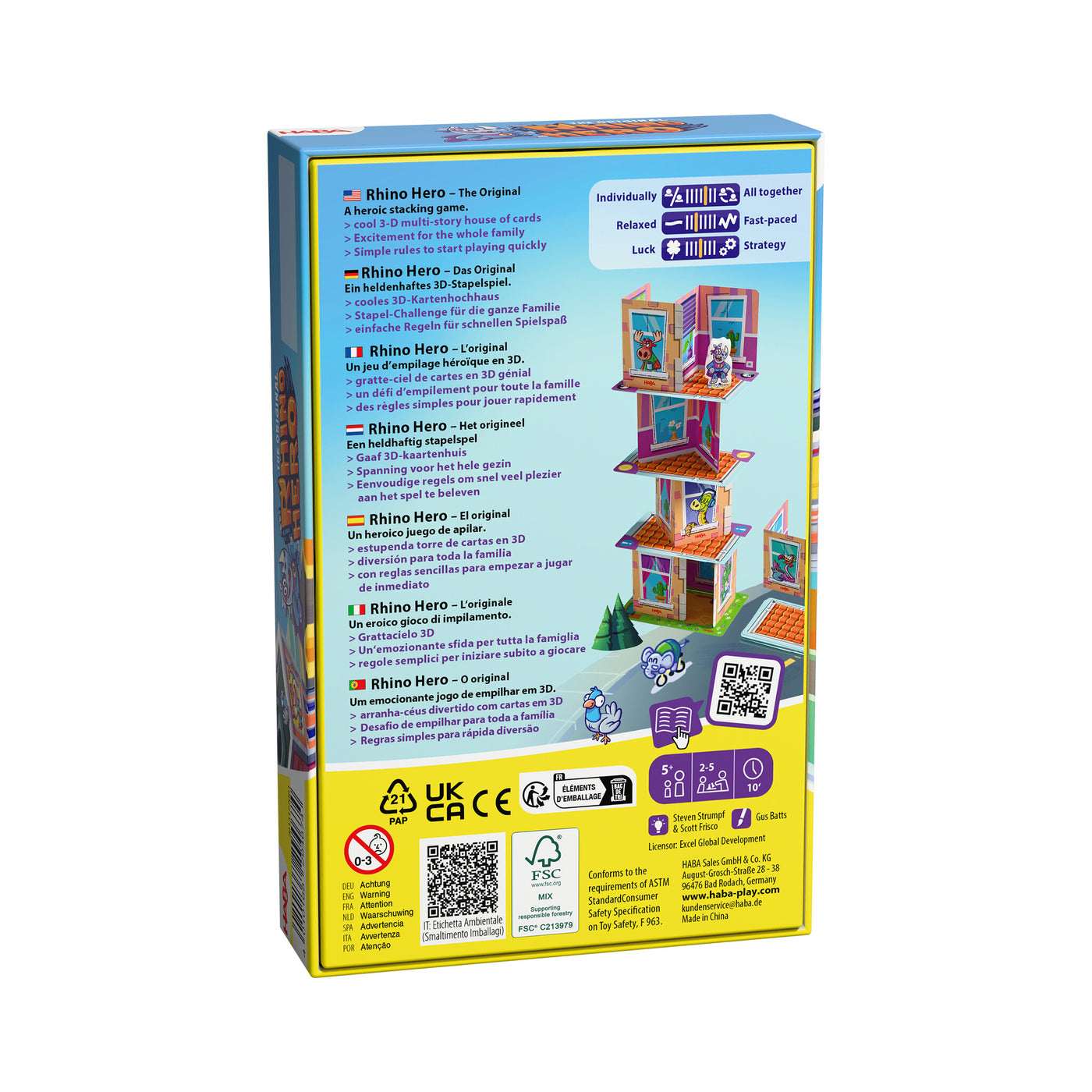 Haba | Spel Rhino Hero The Original
