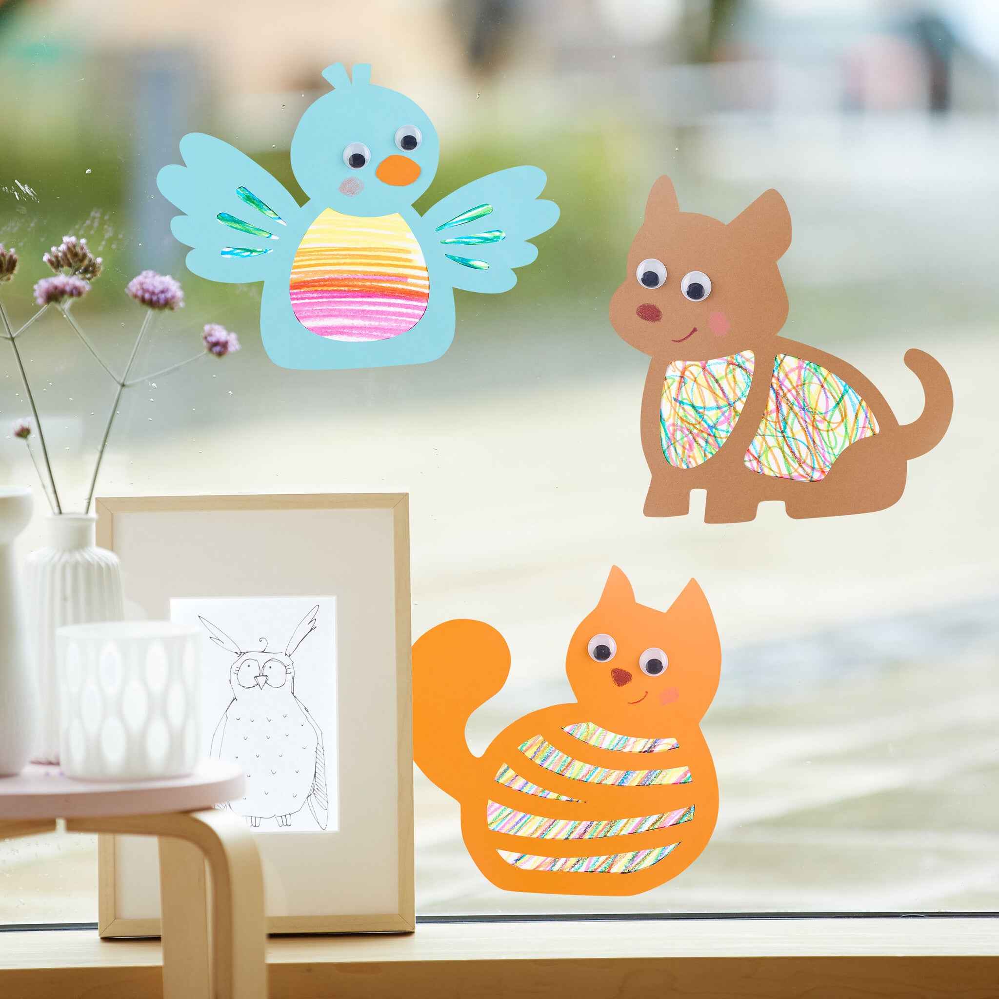 Haba | Knutselset Eerste Tekenen Krabbelraamdecoratie Dieren
