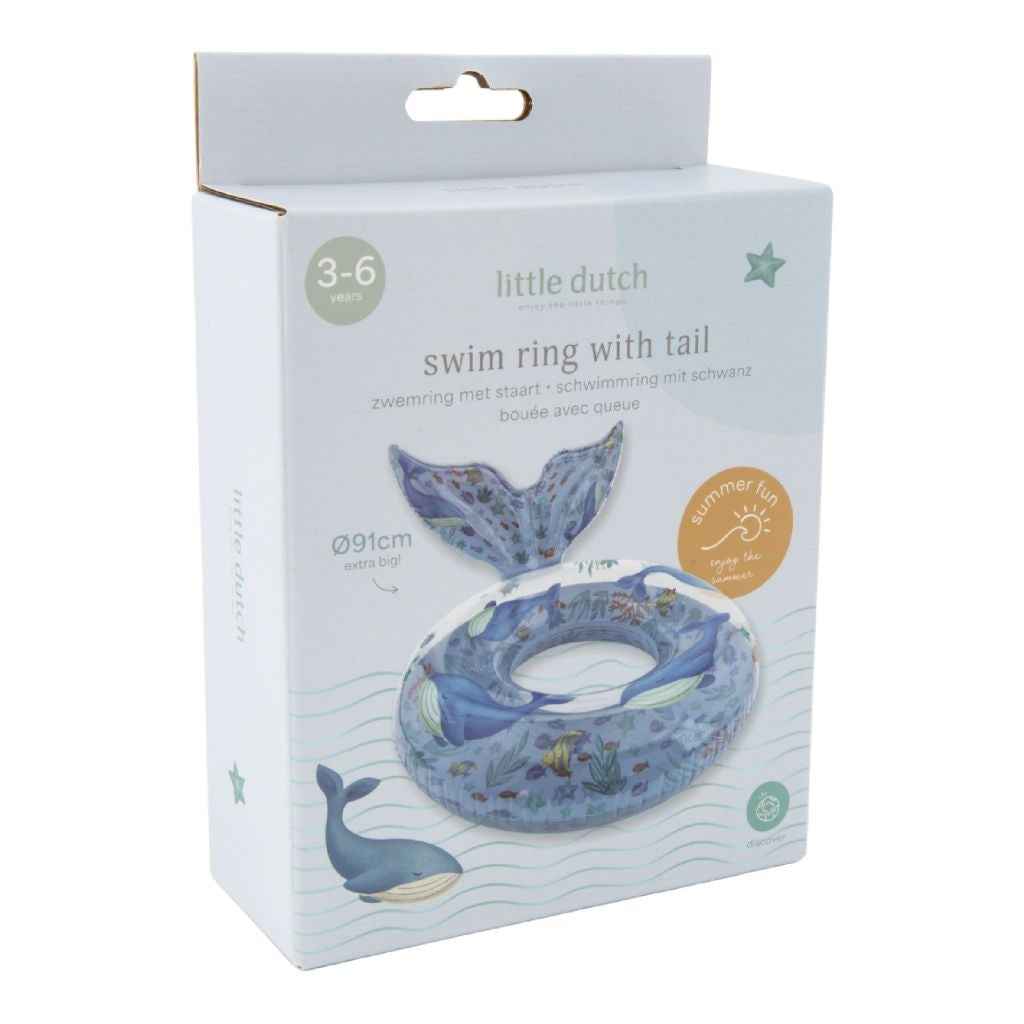 Little Dutch | Ocean World Swim Band Swim Ring with Tail Ø91cm