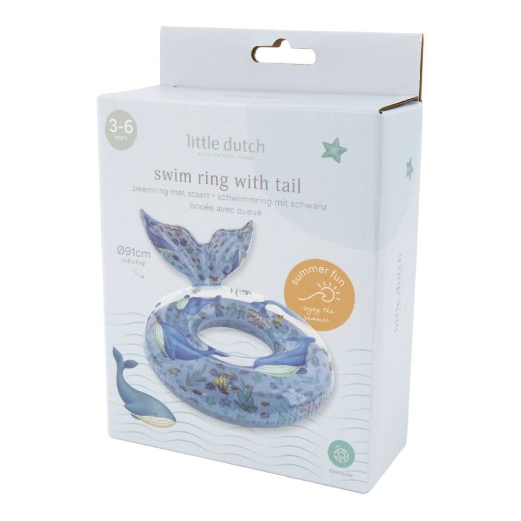 Little Dutch | Zwemband Ocean World Zwemring met Staart Ã˜91cm