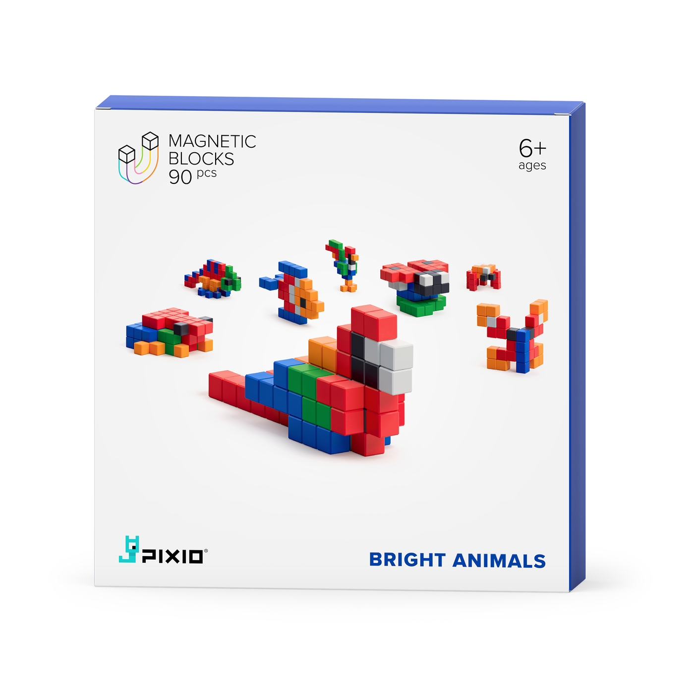 Pixio | Magnetische Blokken Story Series Bright Animals 90 Stuks