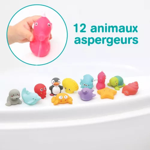 Ludi | Badspeelgoed Waterspuwers Zee 12-pack