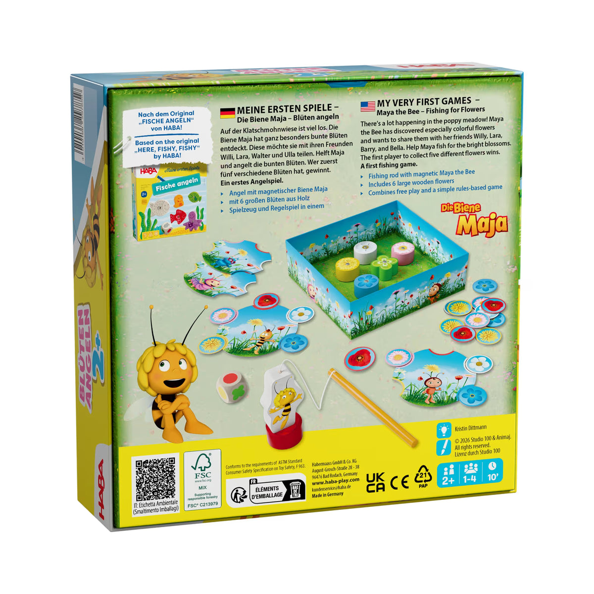 Haba | mijn eerste spellen maya de bij bloemen - hengelen