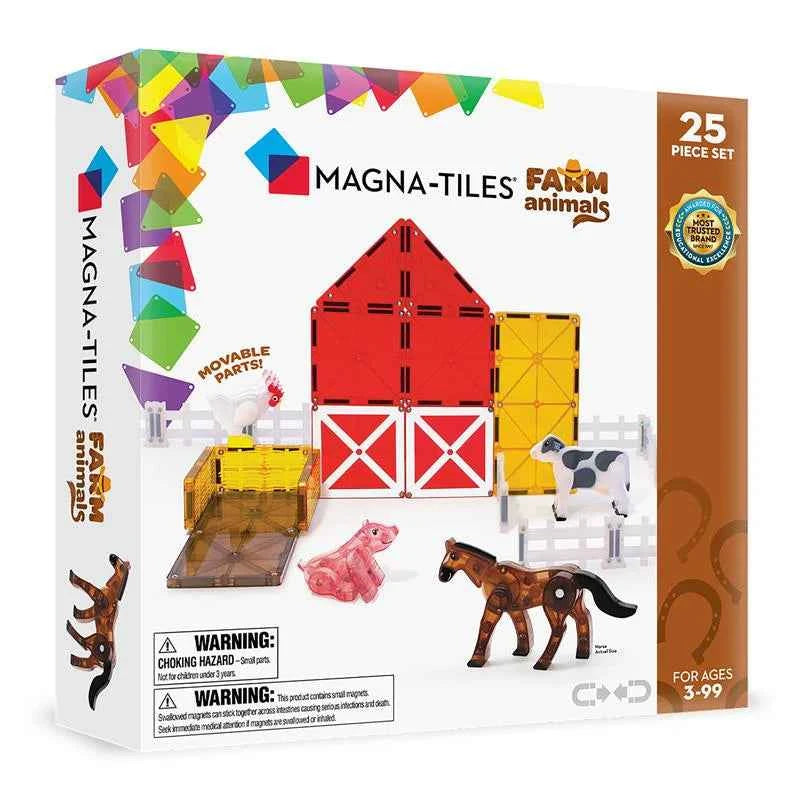 Magna-Tiles | Farm Animals 25-Piece Set
