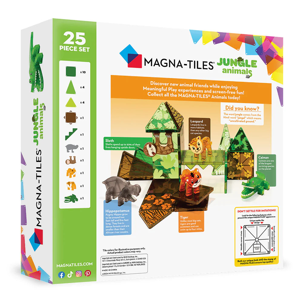 Magna-Tiles | Jungle Animals 25 Stuks Set