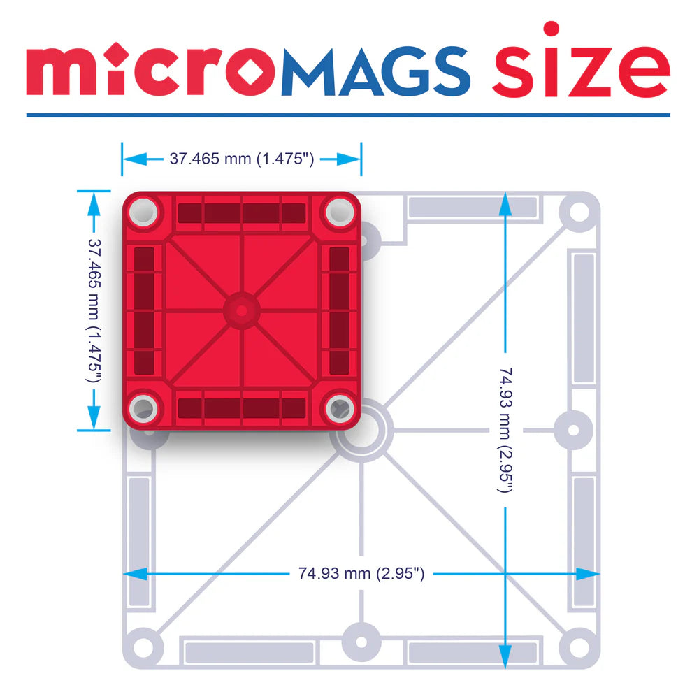Magna-Tiles |  Micro Mags Travel  Set 26 Stuks Set