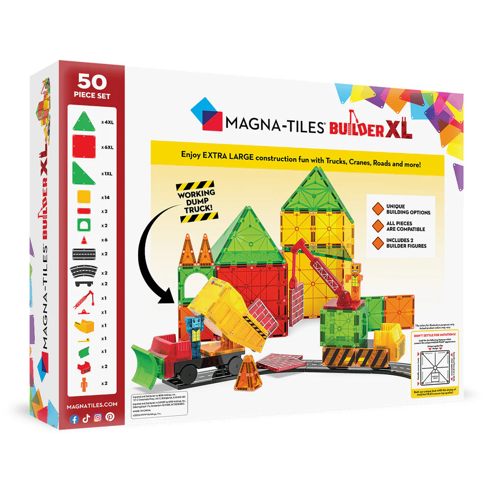 Magna-Tiles | Builder XL 50 Stuks Set