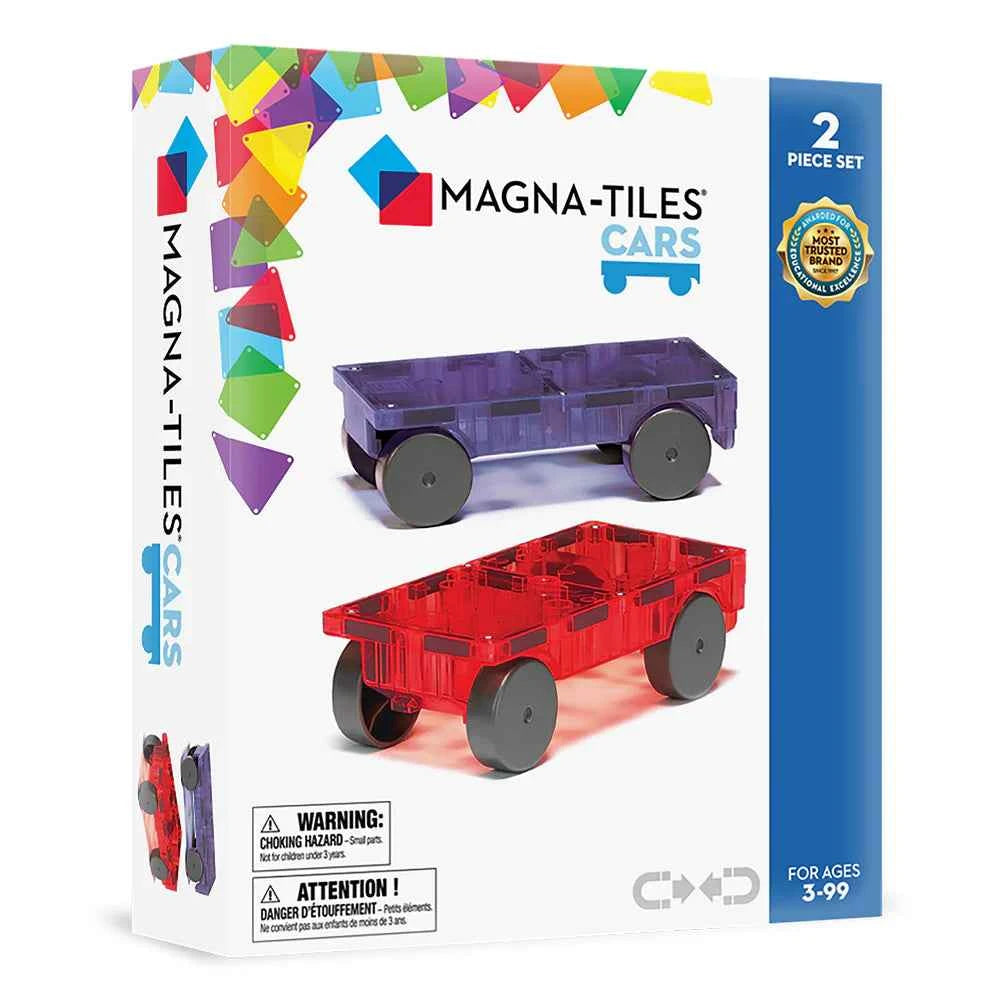 Magna-Tiles | Purple & Red Cars 2-Piece Set