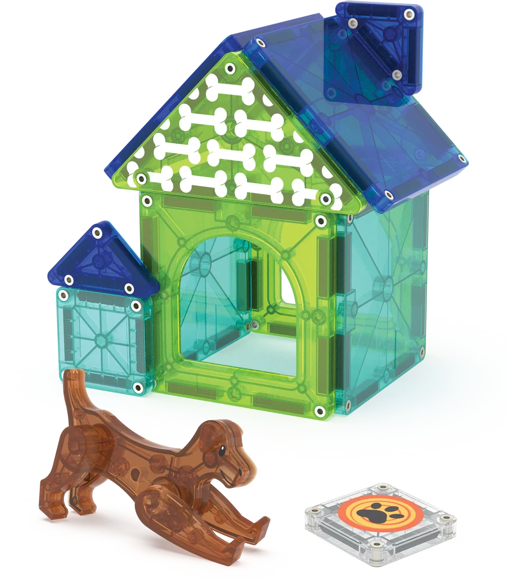 Magna-Tiles | Dog House 13-Piece Set