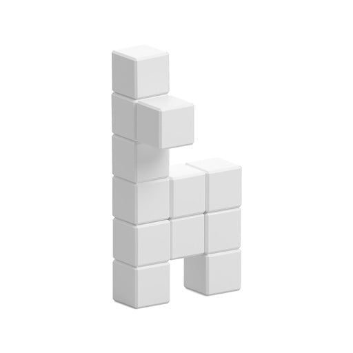 Pixio | Magnetische Blokken Color Series White Llama 12 Stuks