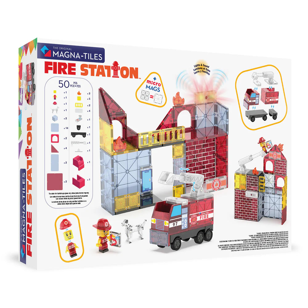 Magna-Tiles | Fire Station 50 Stuks Set