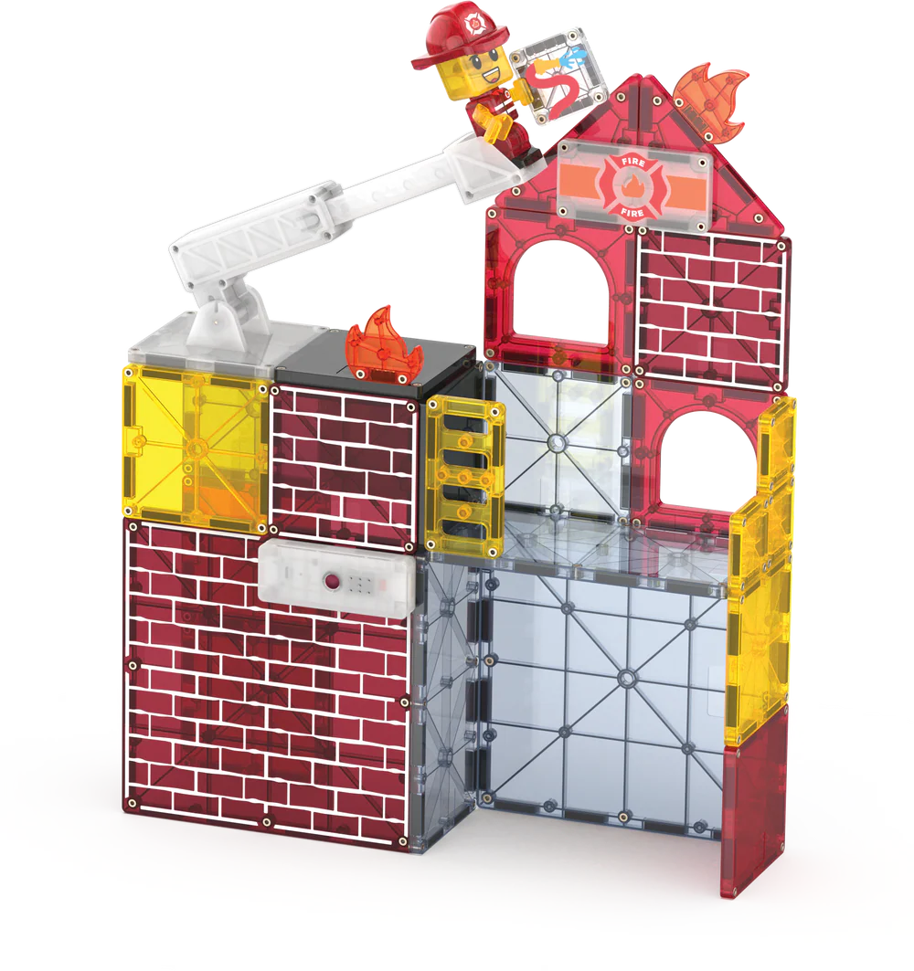 Magna-Tiles | Fire Station 50 Stuks Set