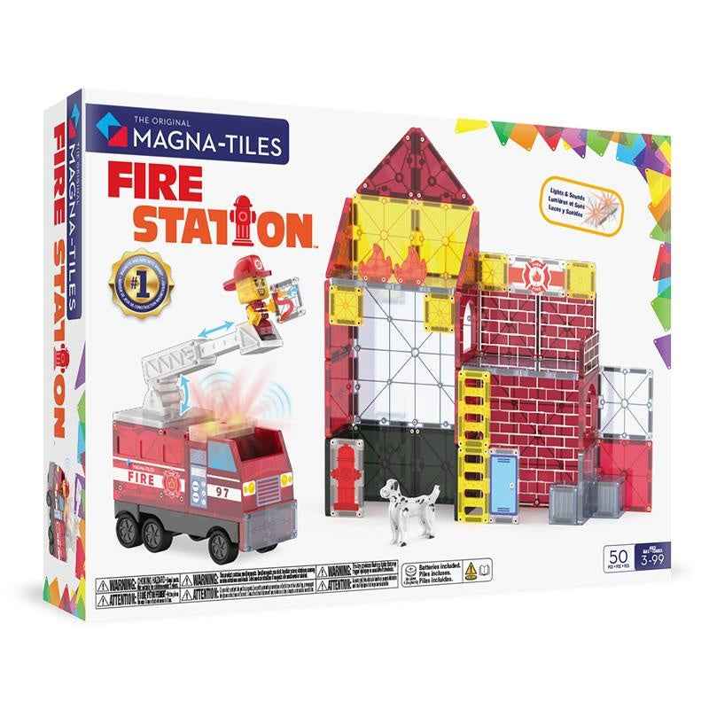 Magna-Tiles | Fire Station 50-Piece Set