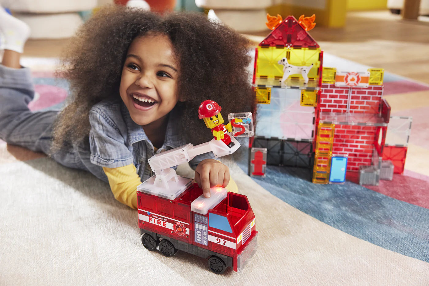 Magna-Tiles | Fire Station 50 Stuks Set