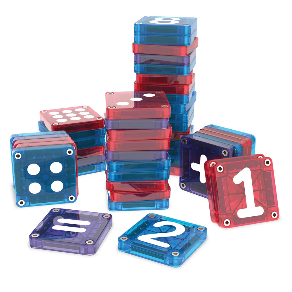 Magna-Tiles | Micro Mags Learn Numbers 56 Stuks Set