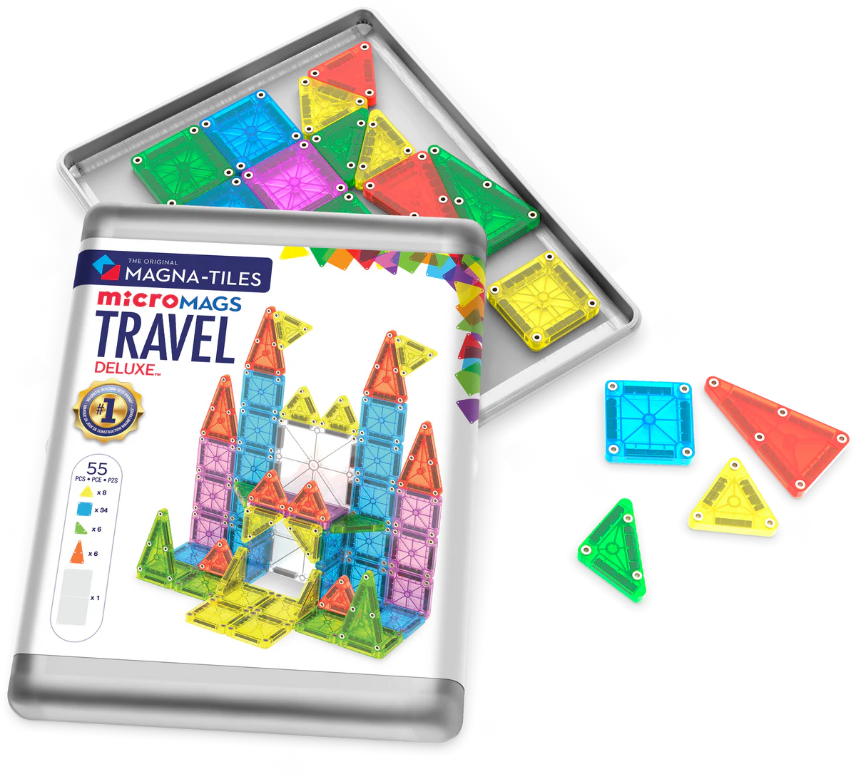 Magna-Tiles | Travel Set Deluxe 55 Stuks Set