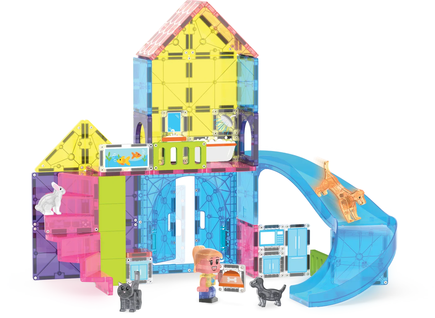Magna-Tiles | Pet Playhouse 50-piece Set