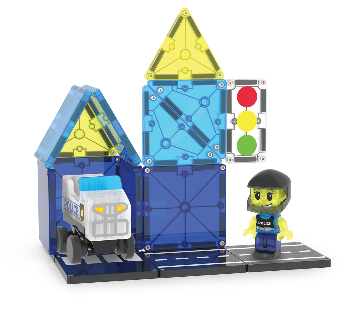Magna-Tiles | Police Patrol 20 Stuks Set