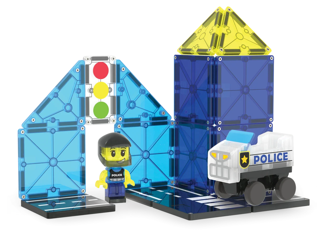 Magna-Tiles | Police Patrol 20-piece Set