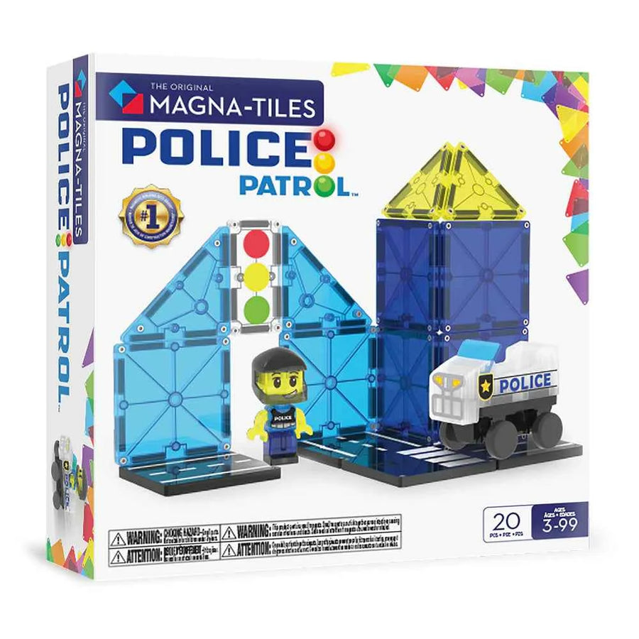 Magna-Tiles | Police Patrol 20-Piece Set