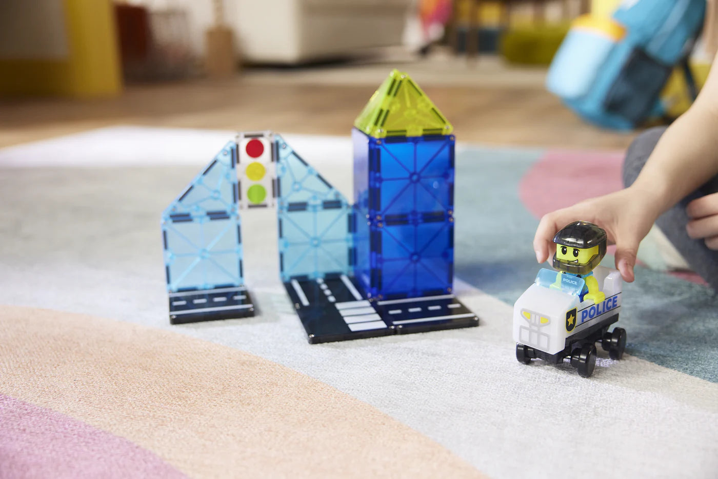 Magna-Tiles | Police Patrol 20 Stuks Set