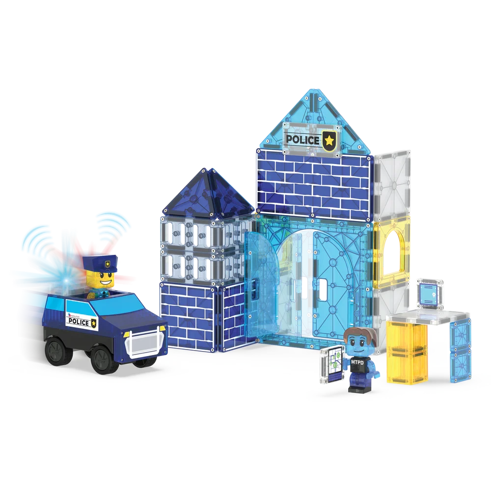 Magna-Tiles | Police Station 35 Stuks Set