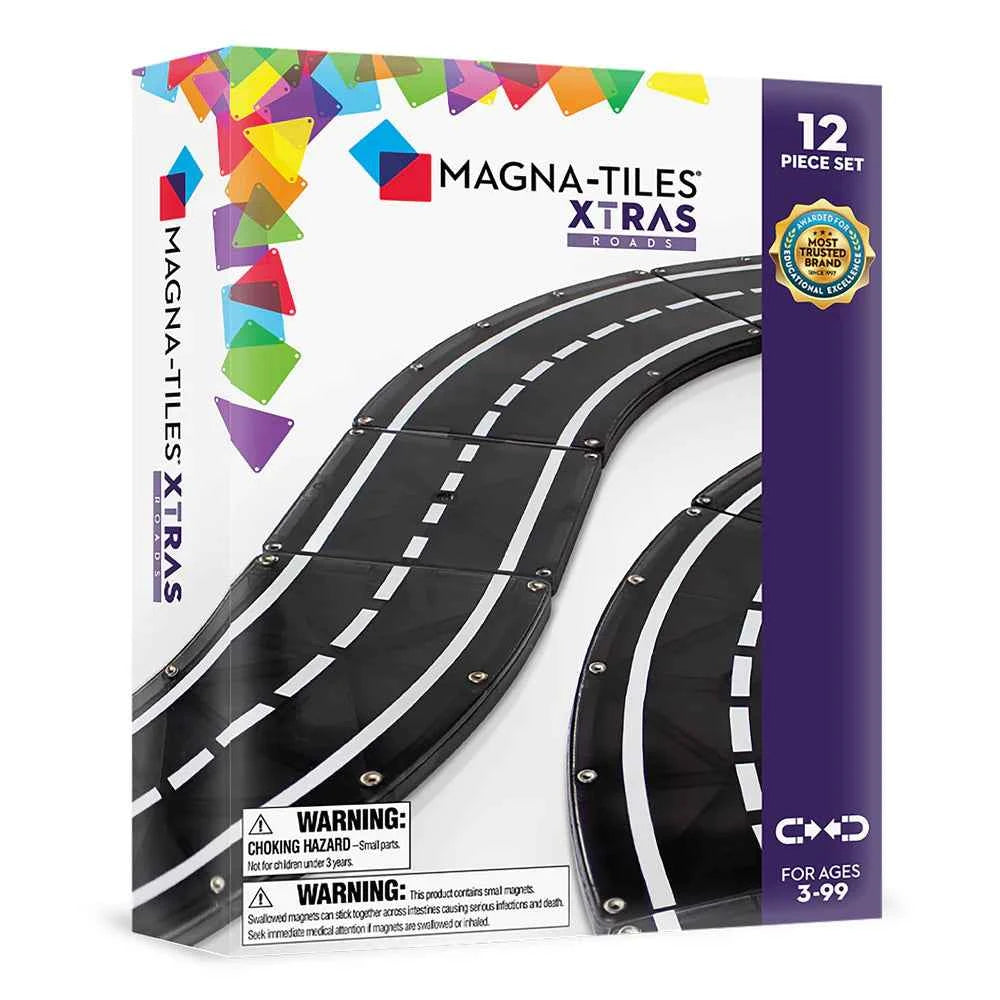 Magna-Tiles | XTRAS 12-piece Roads Set