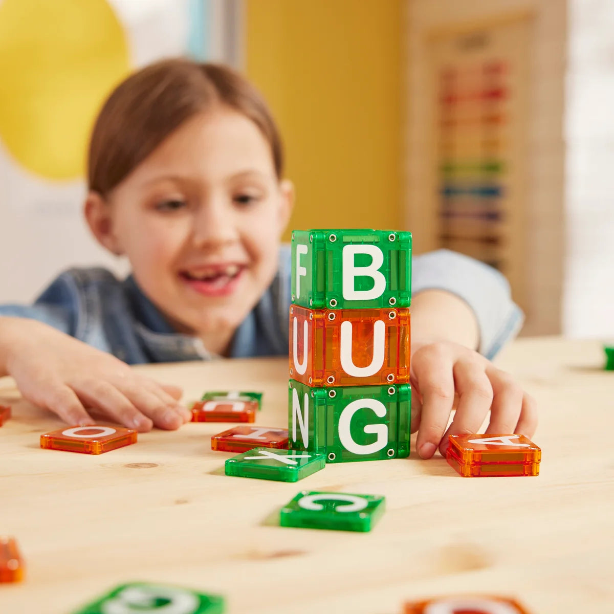 Magna-Tiles | micromags learn letters 56pcs