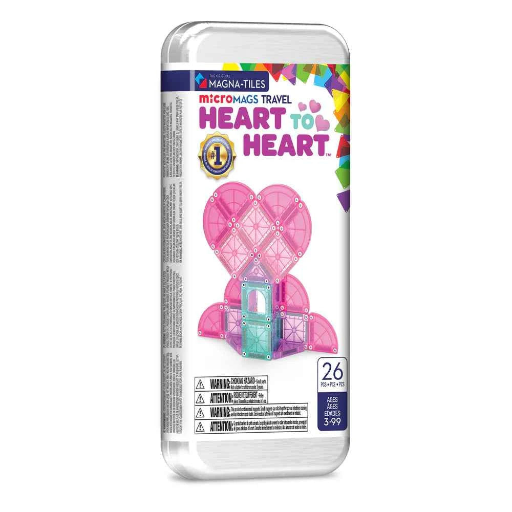 Magna-Tiles |  Micro Mags Heart to Heart Travel Set 26 Stuks set