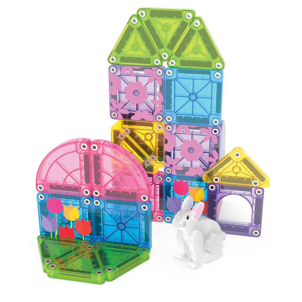 Magna-Tiles |  Micro Mags Spring Garden Travel Set 24 Stuks set