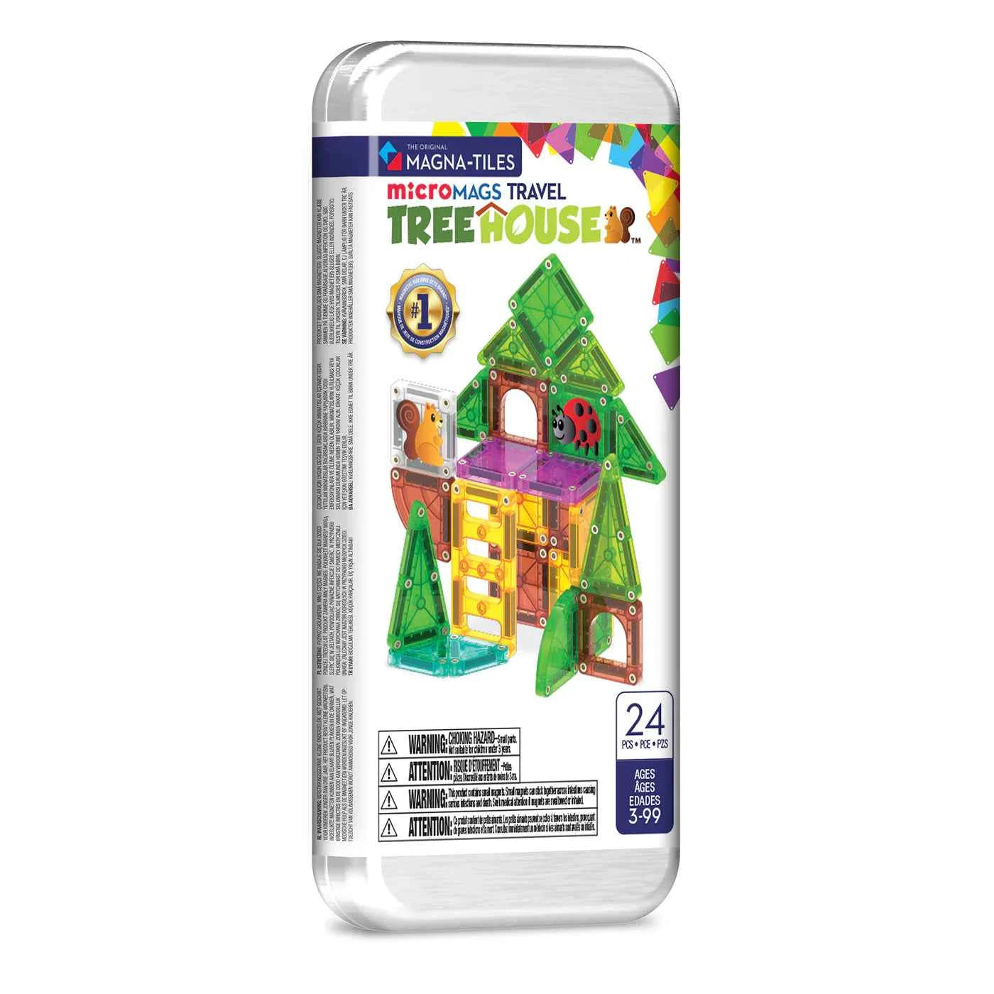 Magna-Tiles |  Micro Mags Travel Set Treehouse 24pcs