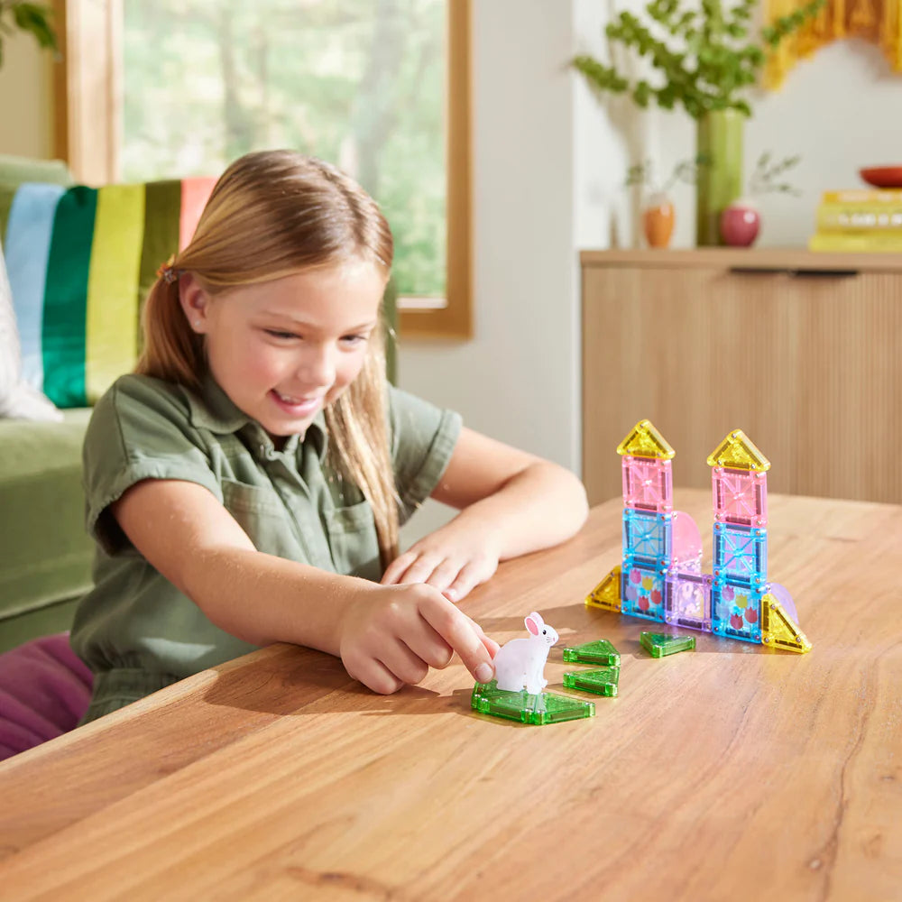 Magna-Tiles |  Micro Mags Spring Garden Travel Set 24 Stuks set
