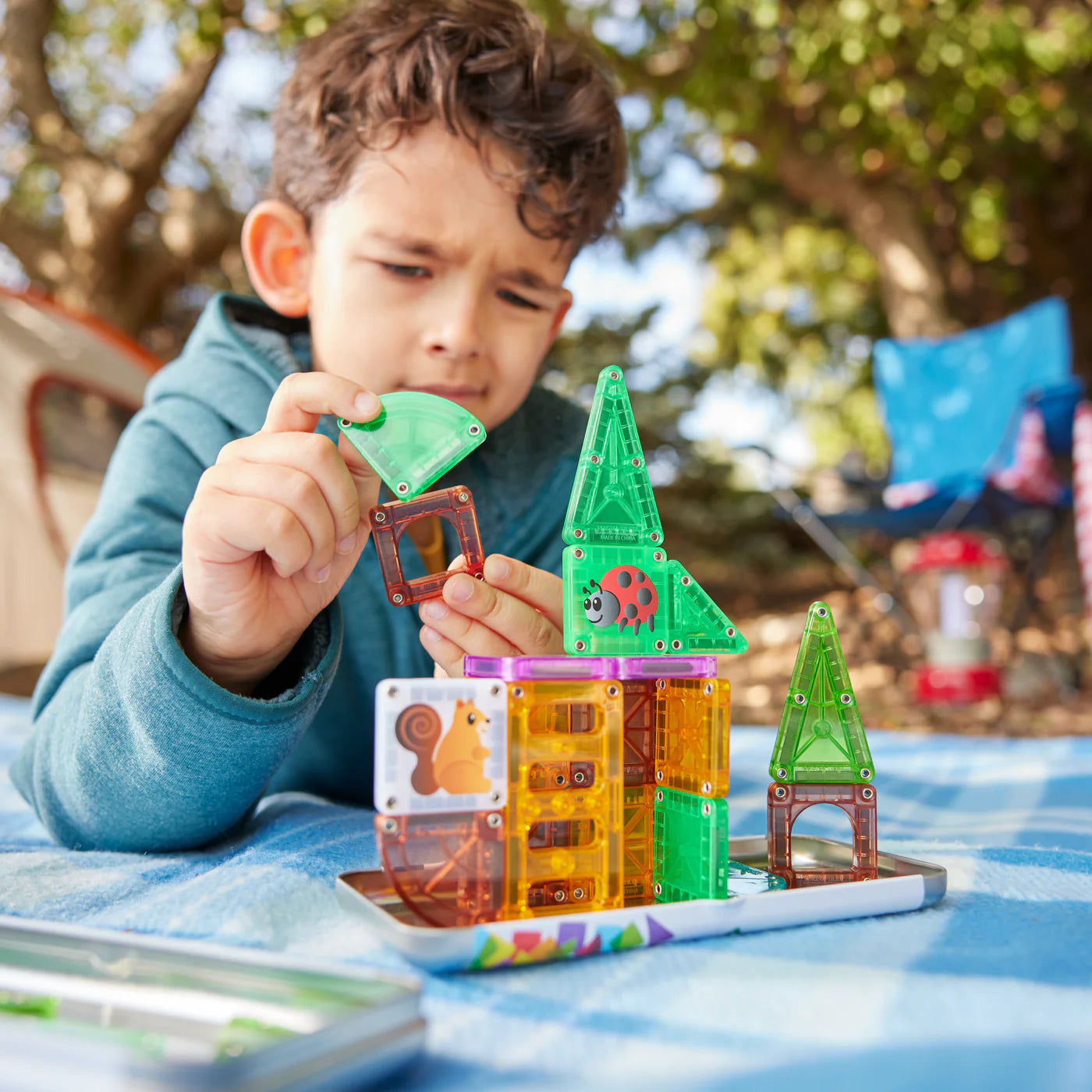 Magna-Tiles |  Micro Mags Travel Set Treehouse 24pcs