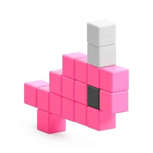 Pixio | Magnetic Blocks Story Series Flamingo 24 Pieces