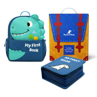 My First Book | geschenkset everyday life rugzak+boek blauw