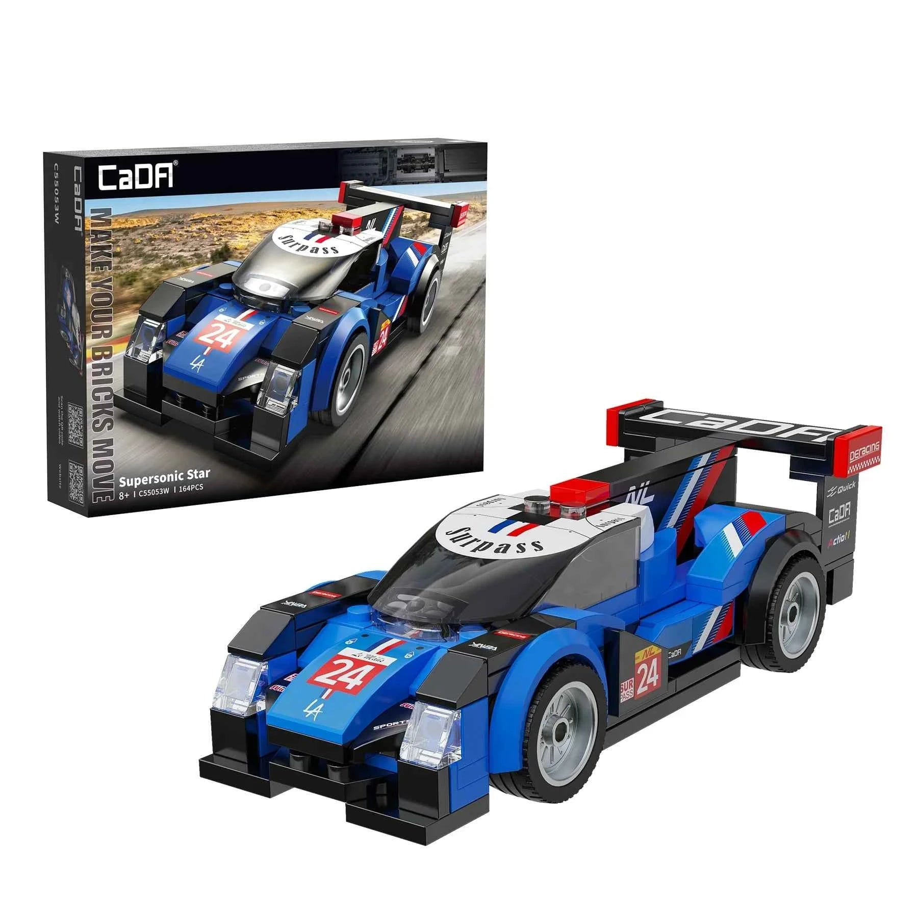 CaDA | 1:32 Car Series - Supersonic Star 164 Pieces Scale 1:32